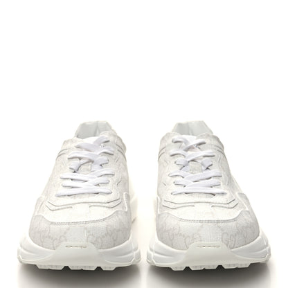 Gucci GG Supreme Monogram Womens Rhyton Sneakers 39 White 2 of 9