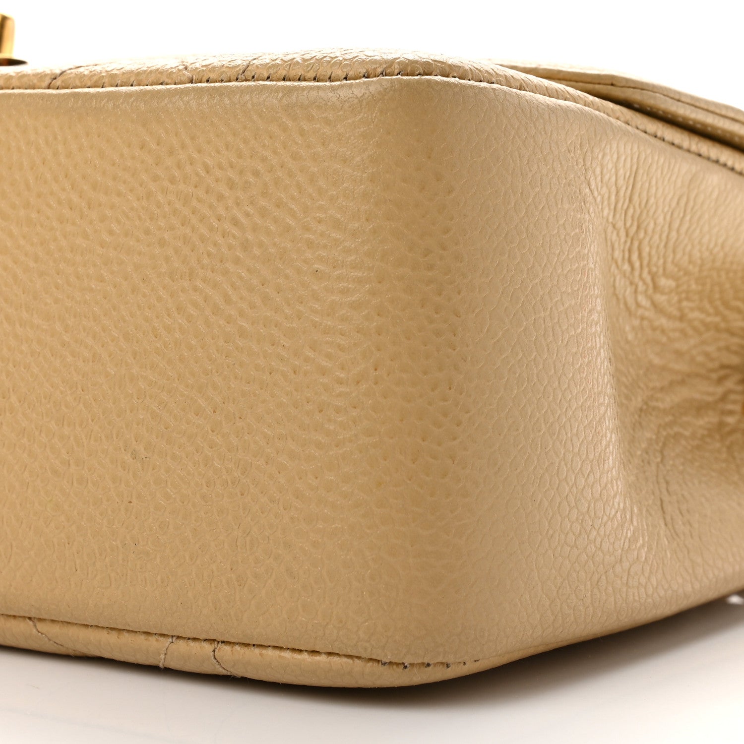 Chanel Caviar Quilted Small Single Flap Beige 10 of 13