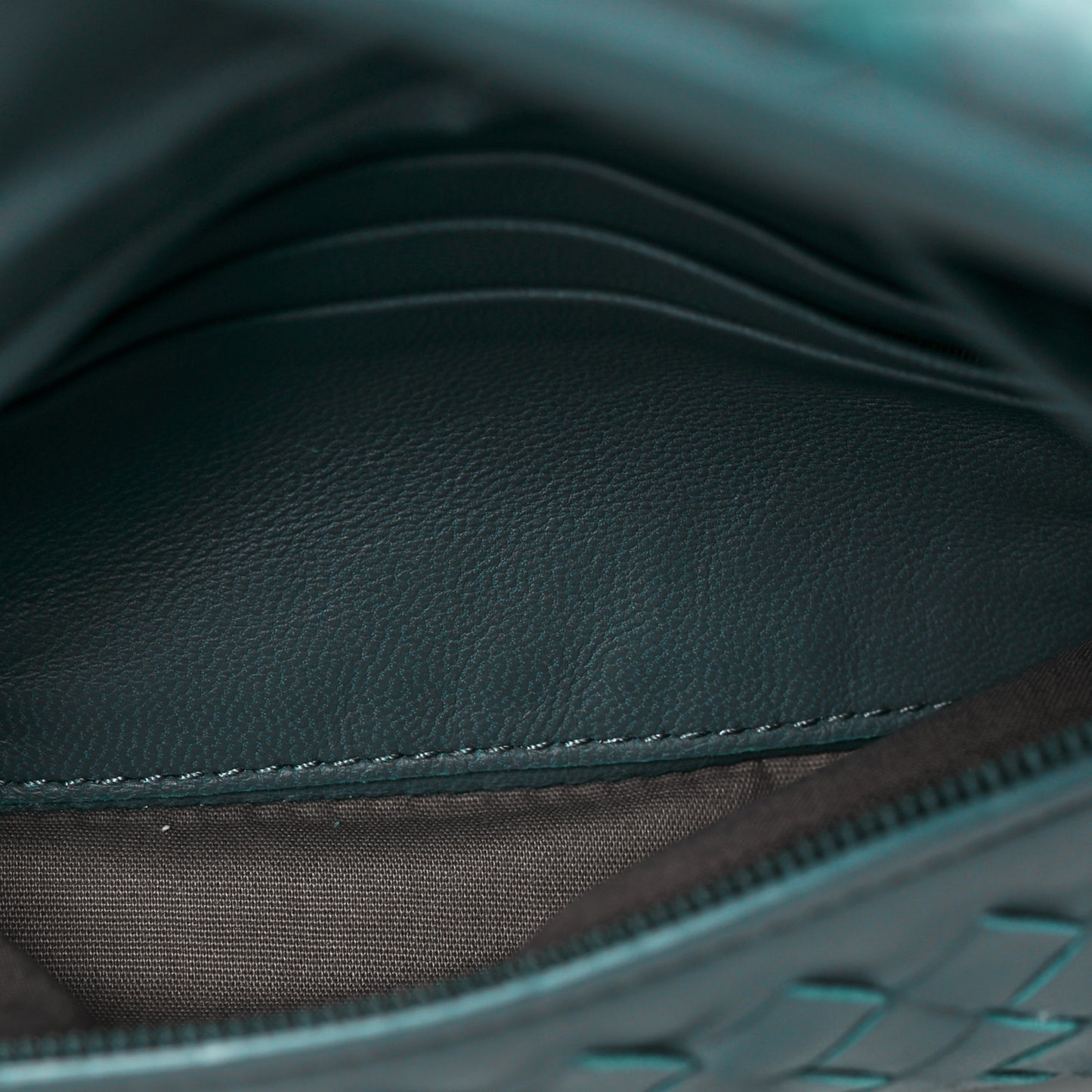 Nappa Intrecciato Mini Messenger Bag Blue