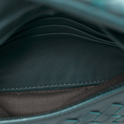 Bottega Veneta Nappa Intrecciato Mini Messenger Bag Blue 5 of 9
