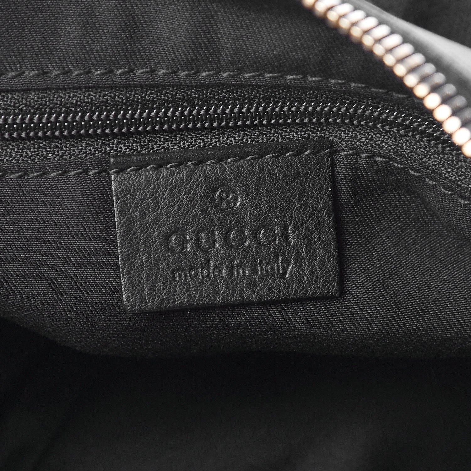 Gucci Monogram Medium D Gold Ring Hobo Black 6 of 12