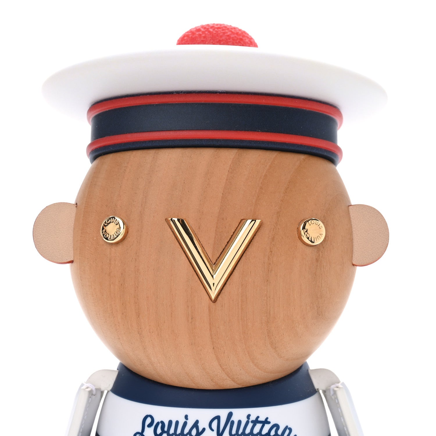 Louis Vuitton Wood Corian Gaston Doll Sailor Blue White 5 of 6