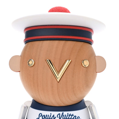 Louis Vuitton Wood Corian Gaston Doll Sailor Blue White 5 of 6