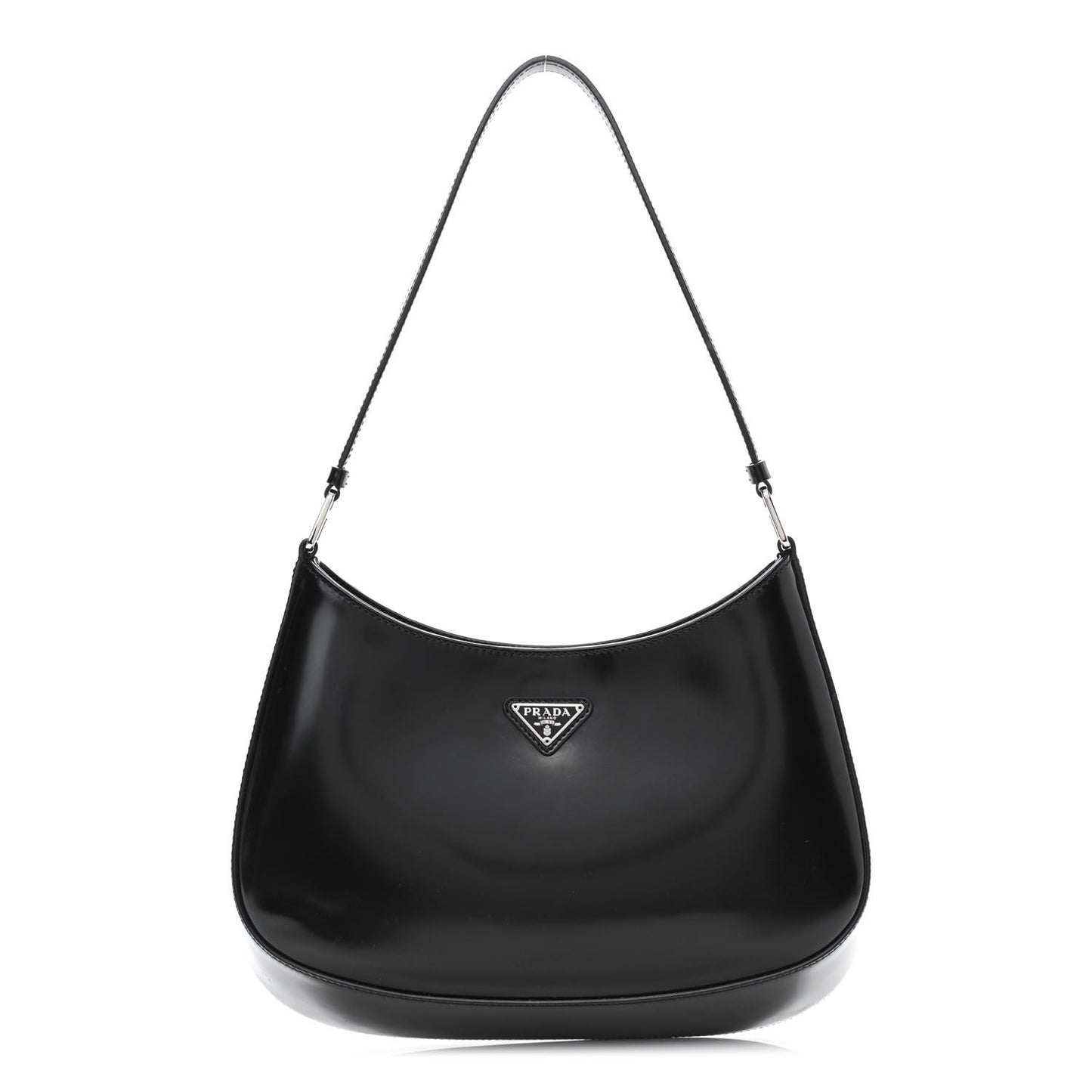 Spazzolato Cleo Shoulder Bag Black