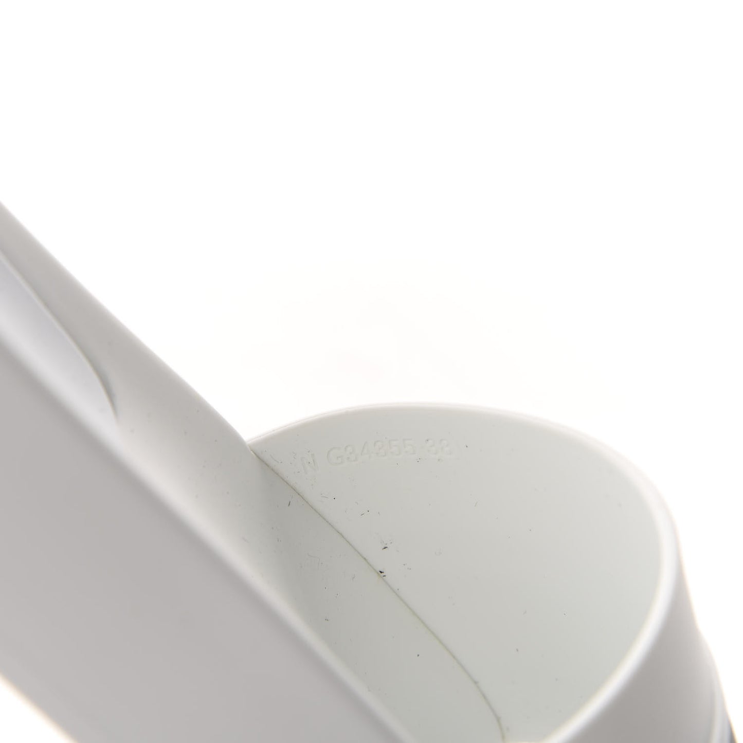 PVC CC Mules Sandals 38 White Grey