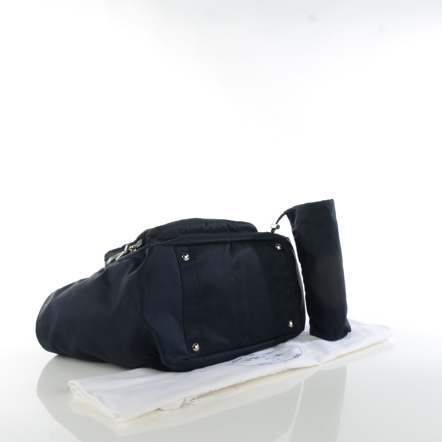 Prada Nylon Vela Baby Bag Blue 4 of 8