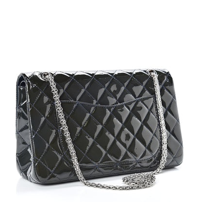 Chanel Patent Quilted 2.55 Reissue 227 Flap Dark Blue 3 of 14