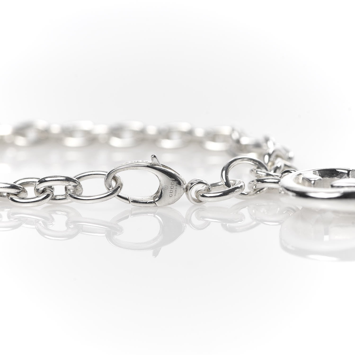 Gucci Sterling Silver Britt Charm Bracelet 4 of 6