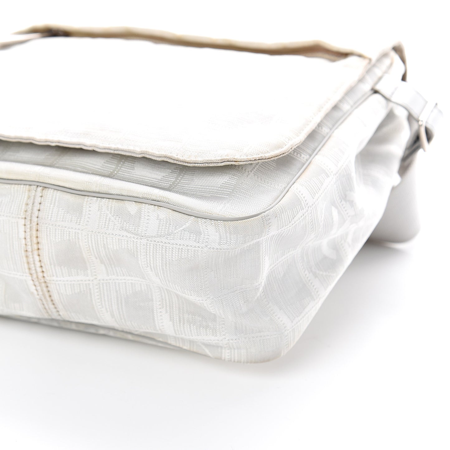 Nylon Travel Crossbody Messenger White