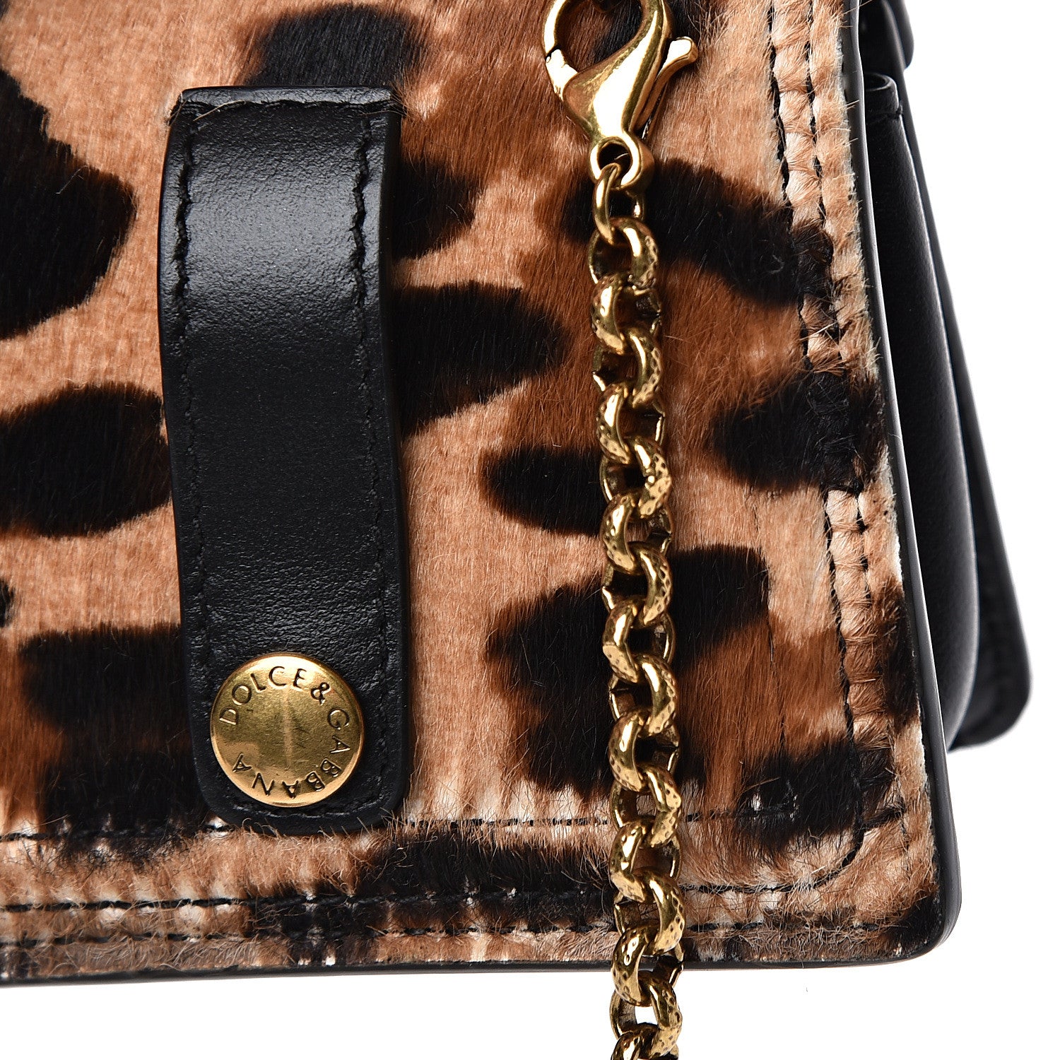 Dolce & Gabbana Pony Hair Leopard Micro Devotion Satchel 6 of 6