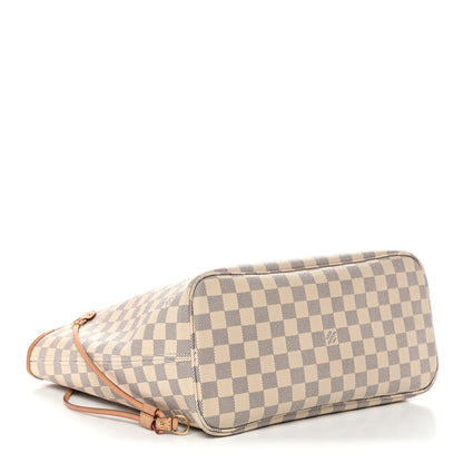 Louis Vuitton Damier Azur Neo Neverfull MM Rose Ballerine 4 of 12