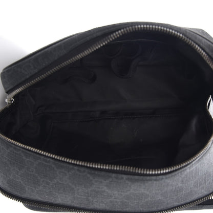 Gucci GG Supreme Monogram Toiletry Case Black Grey 5 of 14