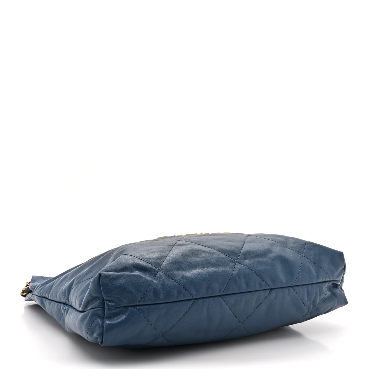 Shaded Calfskin Quilted Chanel 22 Blue Dark Blue