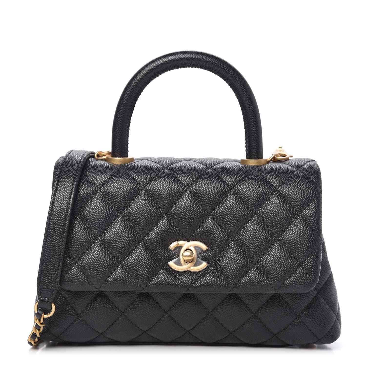 Chanel Caviar Quilted Mini Coco Handle Flap Black 1 of 10