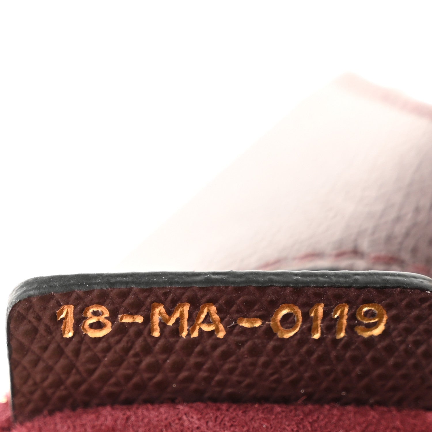 Christian Dior Grained Calfskin Mini Saddle Bag Plum 7 of 12