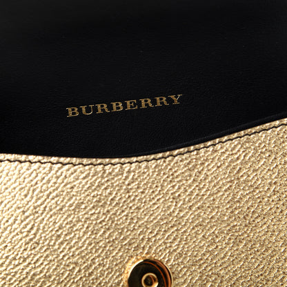 Burberry Metallic Soft Grain Calfskin Mini Phone Buckle Bag Gold 8 of 8