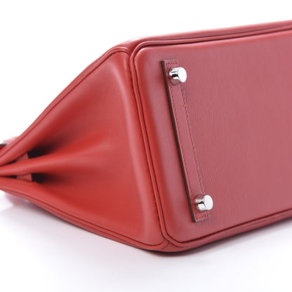 Hermes Swift Birkin 25 Rouge De Coeur 9 of 11