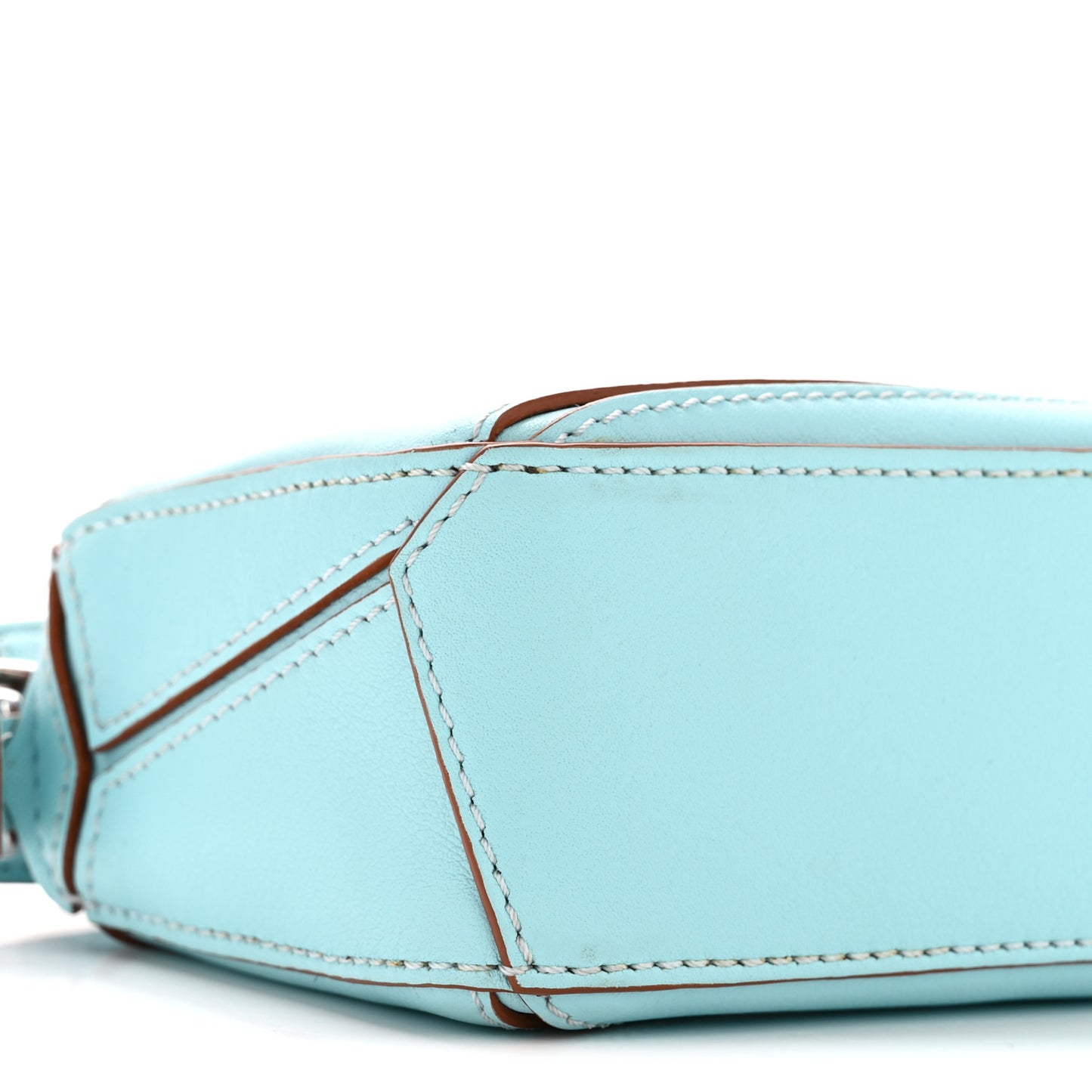 Calfskin Nano Puzzle Bag Pacific Aqua