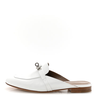 Hermes Calfskin Oz Mules 37.5 White 1 of 10