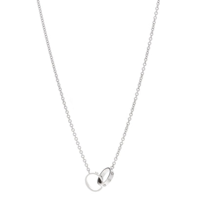 Cartier 18K White Gold Interlocking LOVE Necklace 1 of 5