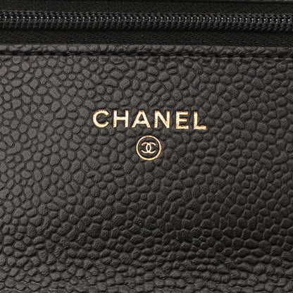 Chanel Caviar Quilted Wallet On Chain WOC Black 6 of 10