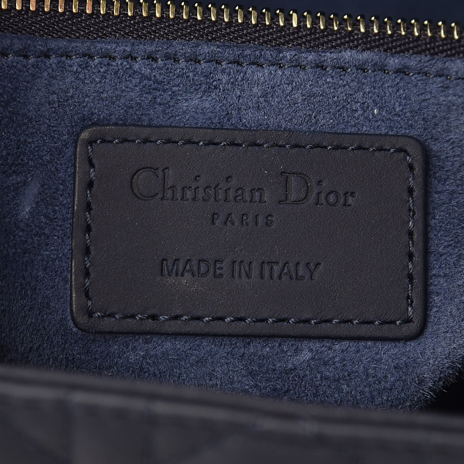 Christian Dior Ultra Matte Calfskin Cannage Medium Lady Dior Blue 6 of 10