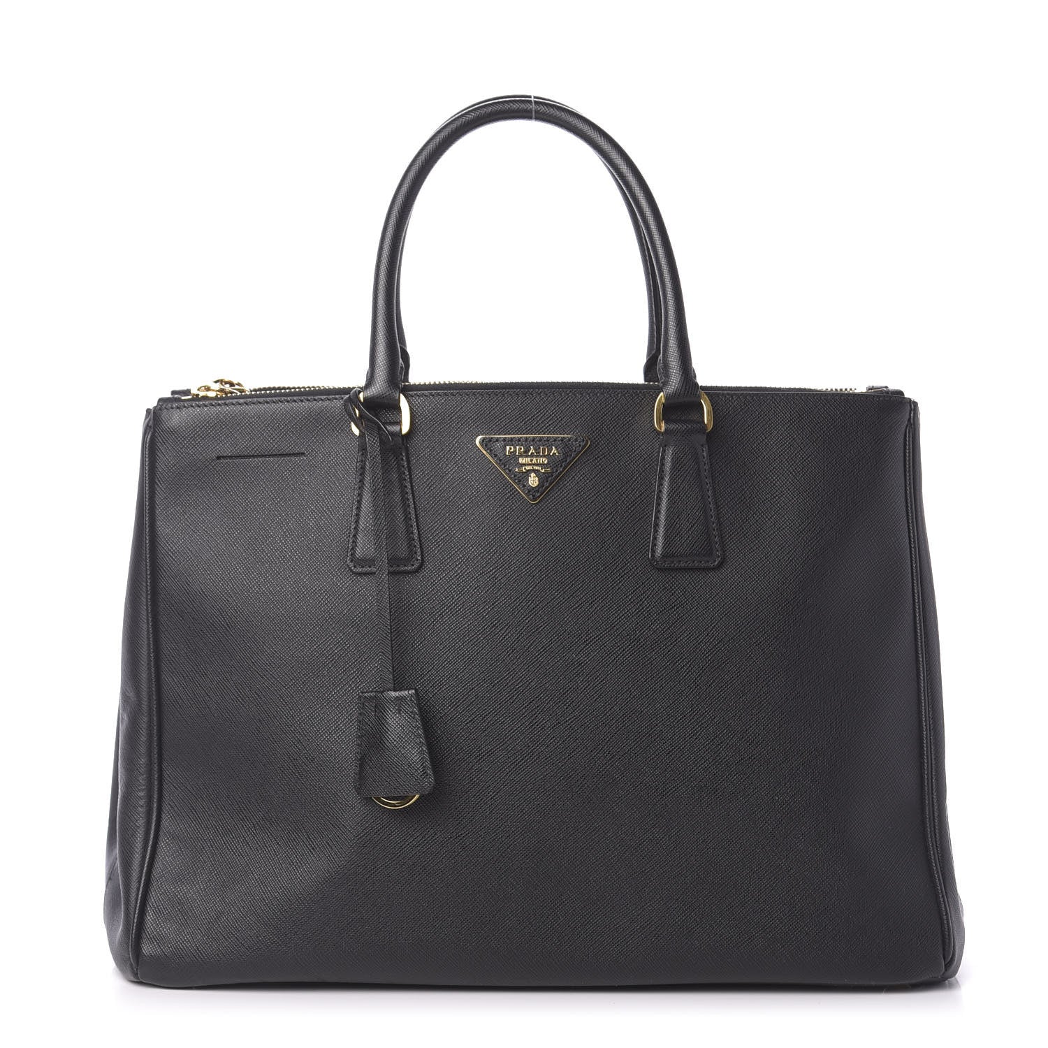 Prada Saffiano Large Galleria Double Zip Tote Black 1 of 10