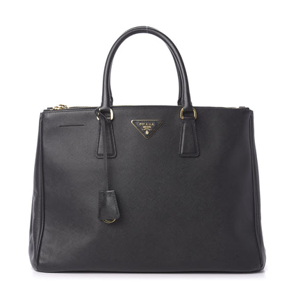 Prada Saffiano Large Galleria Double Zip Tote Black 1 of 10