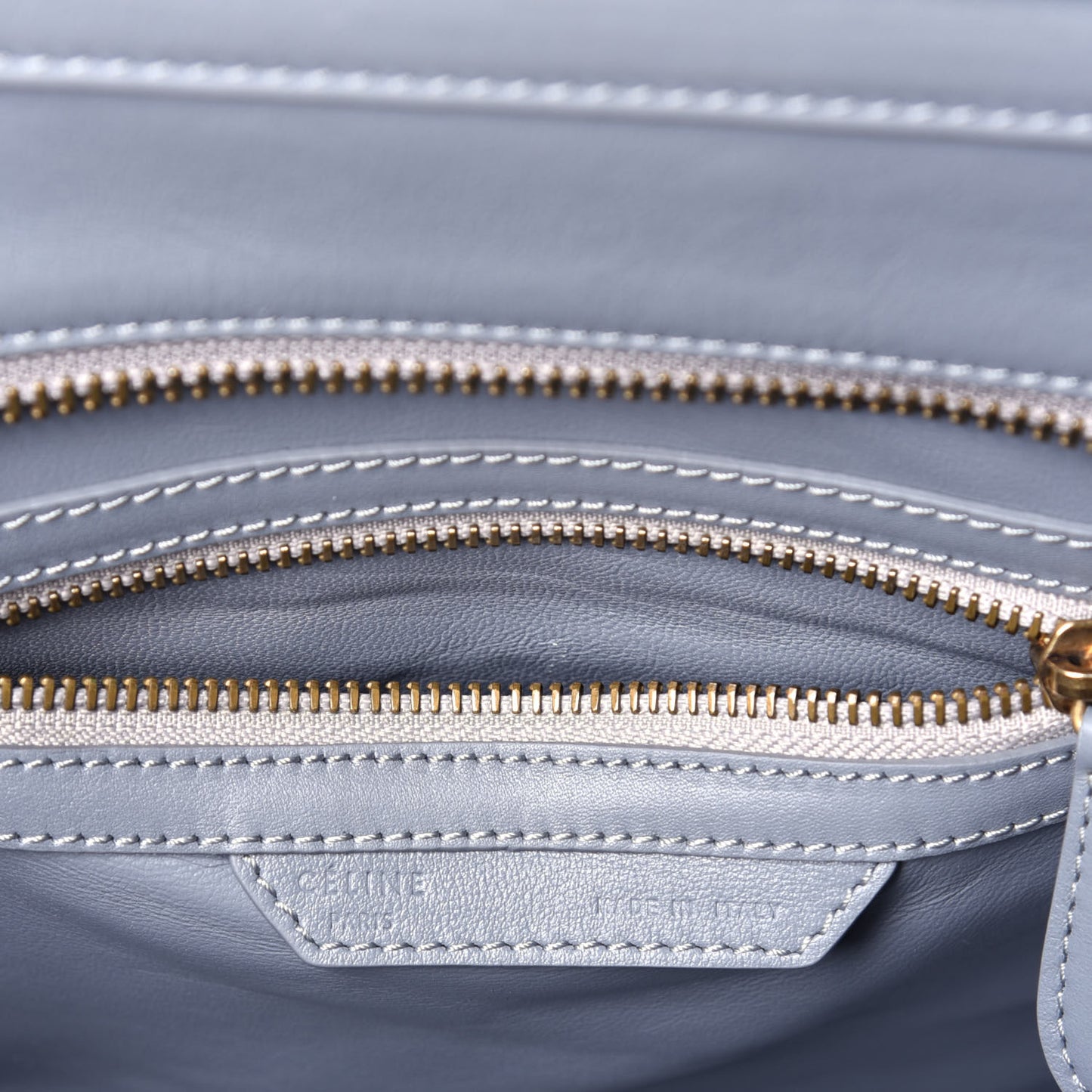 Palmelato Calfskin Micro Luggage Grey