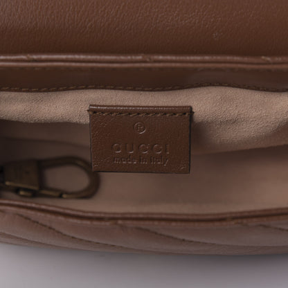 Gucci Azalea Calfskin Matelasse Diagonal Super Mini GG Marmont Shoulder Bag Cuir 8 of 10