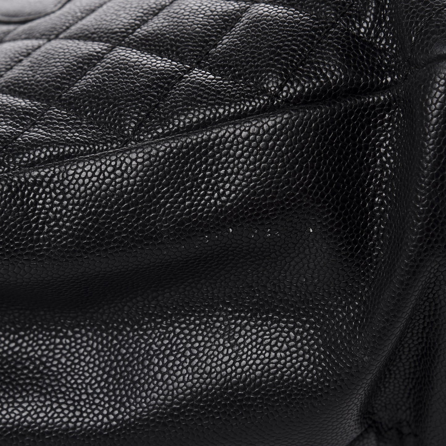 Caviar Quilted Grand Shopping Tote GST Black