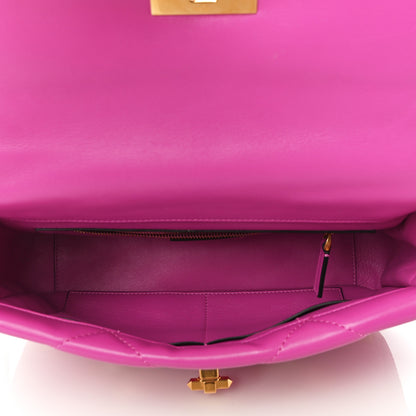 Valentino Garavani Nappa Large Roman Stud Shoulder Bag Radiant Orchid 5 of 9