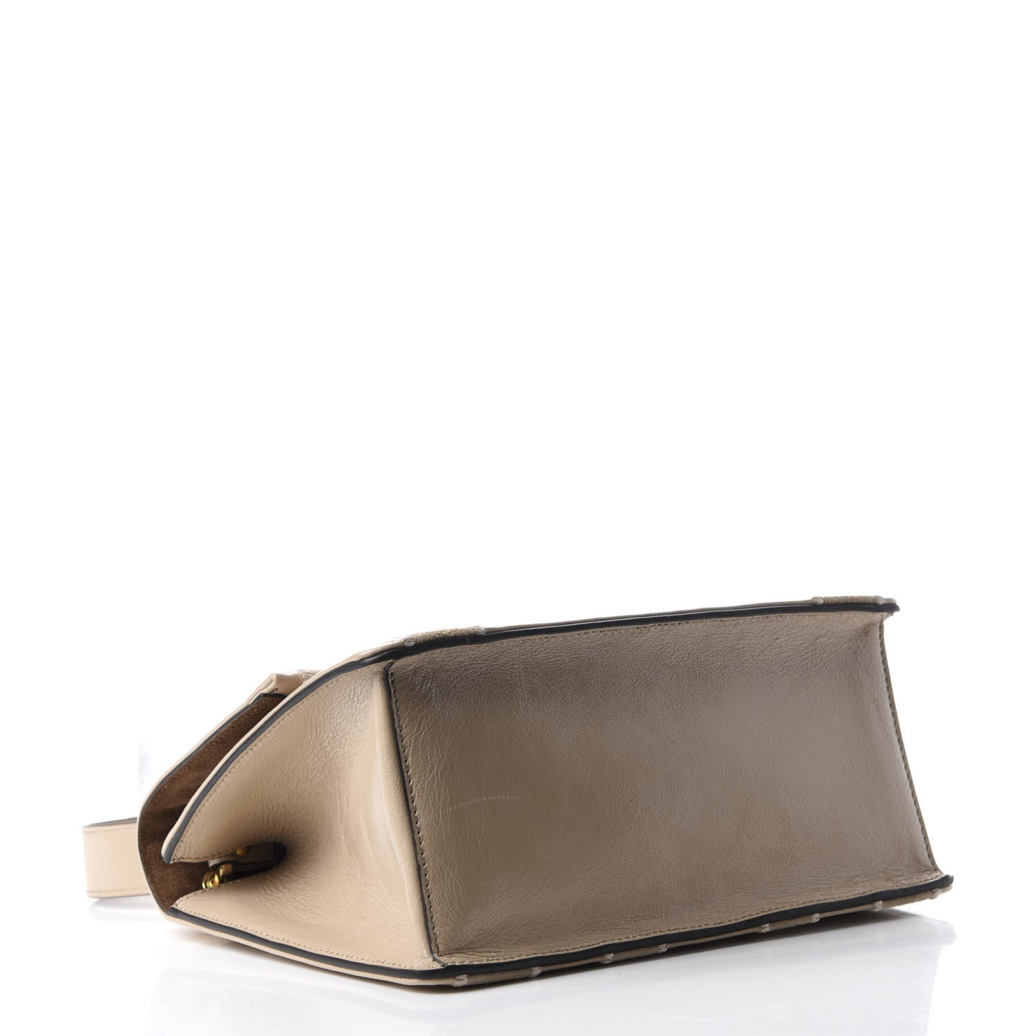 Fendi Agnello Old Shine Chamois F is Fendi Embossed Kan U Shoulder Bag Amido Nude 4 of 10