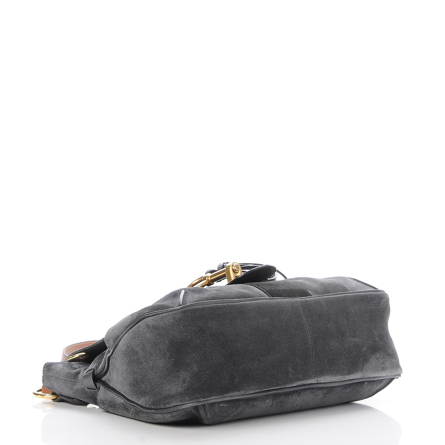 Suede Medium Lexa Shoulder Bag Silver Blue