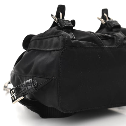 Prada Nylon Vela Mini Crossbody Backpack Black 9 of 11