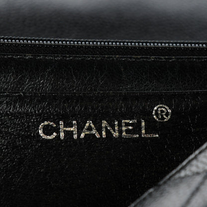 Chanel Caviar Quilted Jumbo Kelly Flap Black 7 of 9