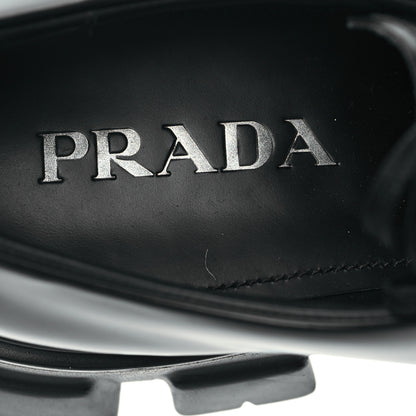 Prada Spazzolato Rois Monolith 55mm Derby Loafers 8 Black 7 of 8