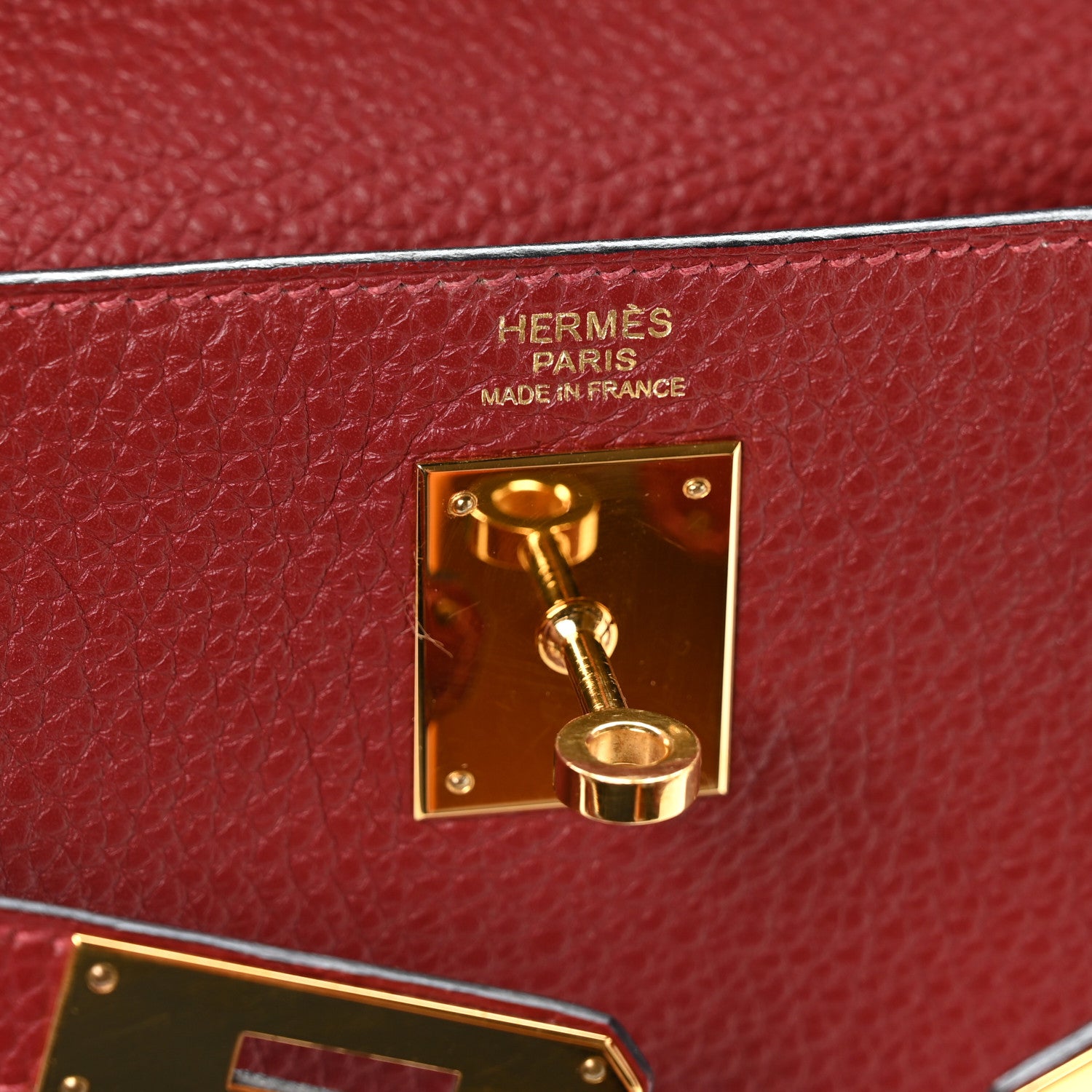Hermes Togo Kelly Retourne 32 Rouge H 6 of 11