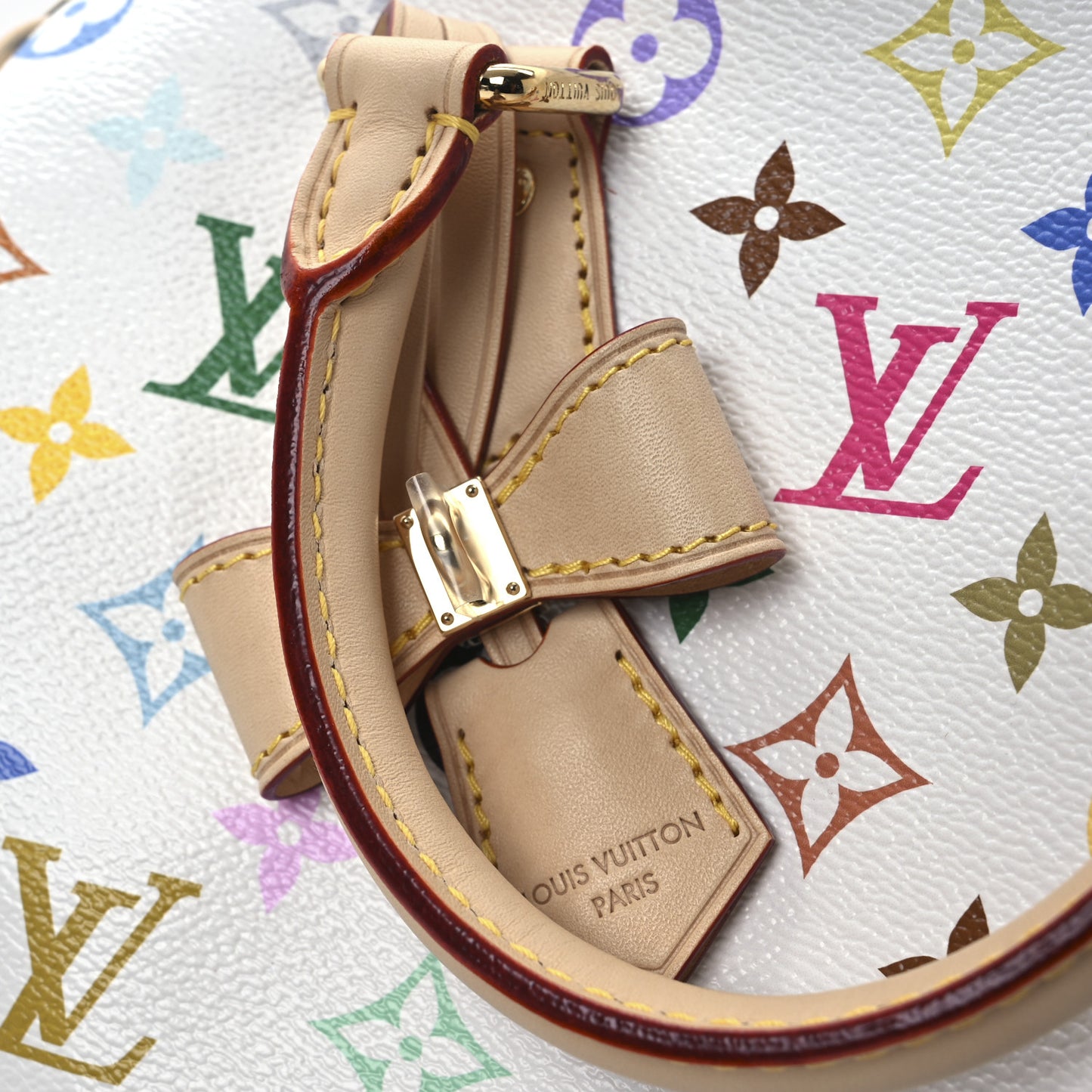 LV X TM Monogram Multicolor Speedy Bandouliere 25 White