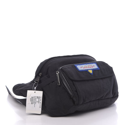 Gucci Nylon 80s Logo Patch Belt Bag Black 5 of 11