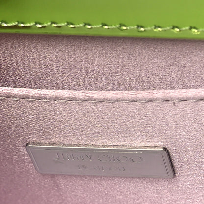 Jimmy Choo Metallic Patent Clutch Green 6 of 9
