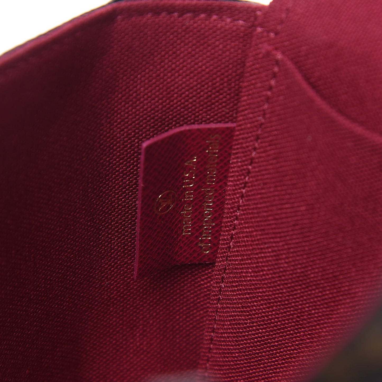 Monogram Pochette Felicie Chain Wallet Fuchsia
