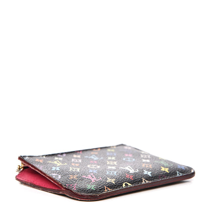 Louis Vuitton Monogram Multicolor Key Pouch Black Grenade 3 of 9