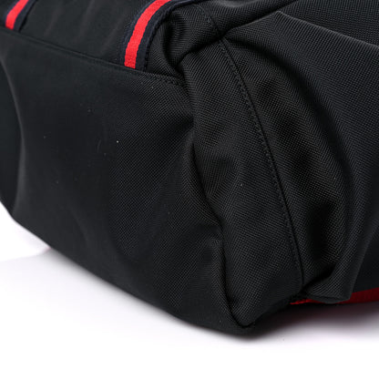 Gucci Techno Canvas Web Double Buckle Backpack Black 10 of 11