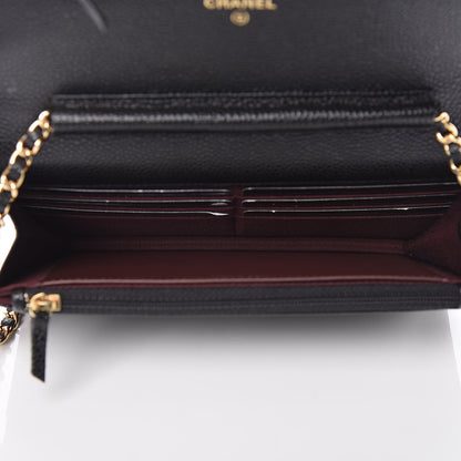 Chanel Caviar Quilted Wallet On Chain WOC Black 7 of 11