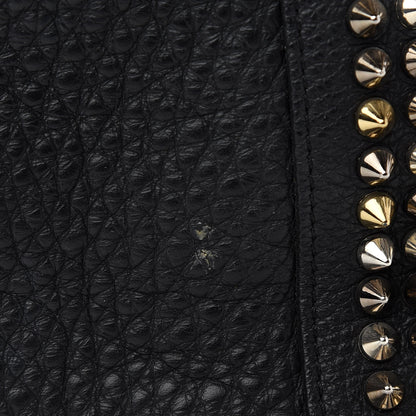 Christian Louboutin Calfskin Panettone Spiked Shopper Tote Black 13 of 13