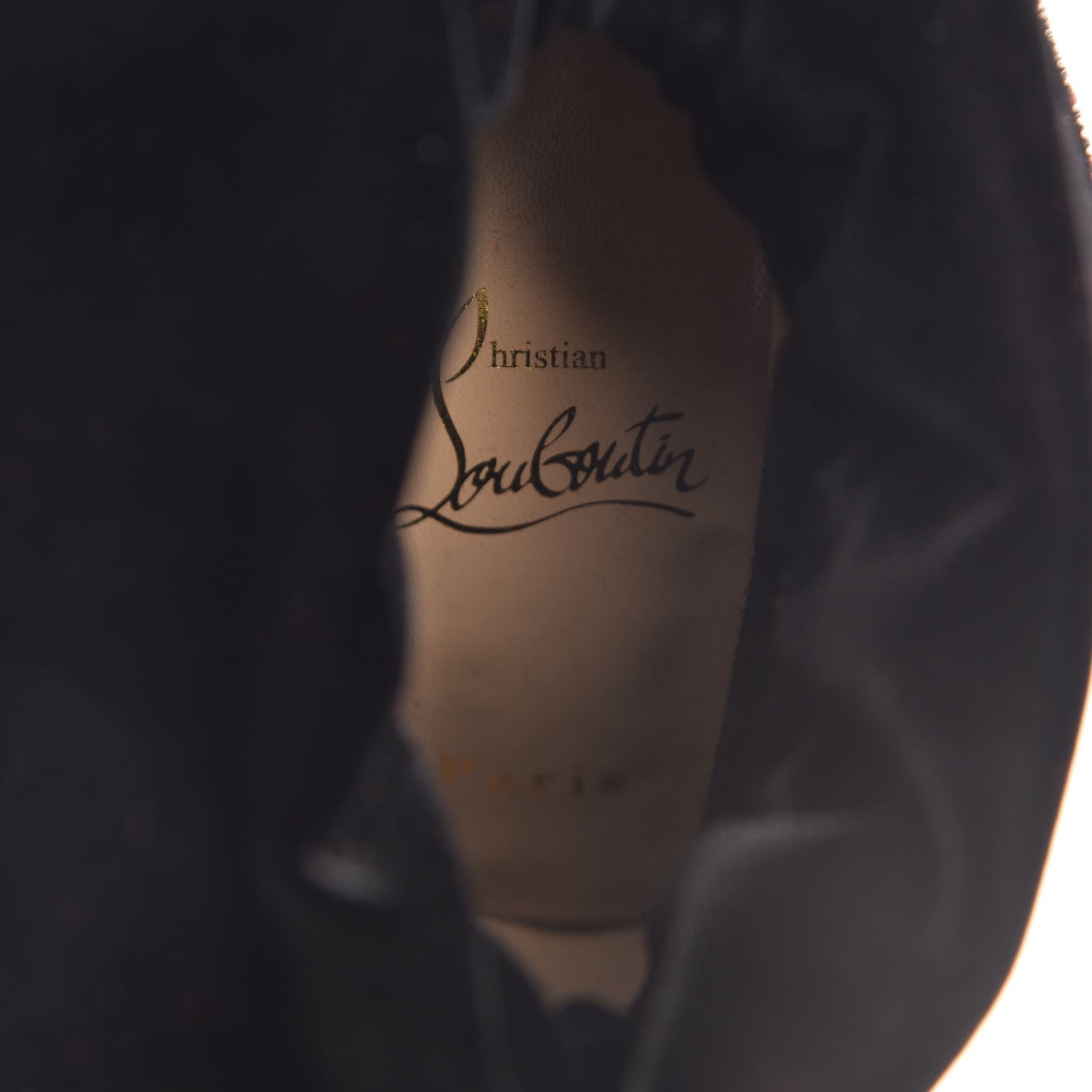 Christian Louboutin Suede Crepe Satin Velvet Kristofa 100 Booties 35 Black 7 of 9