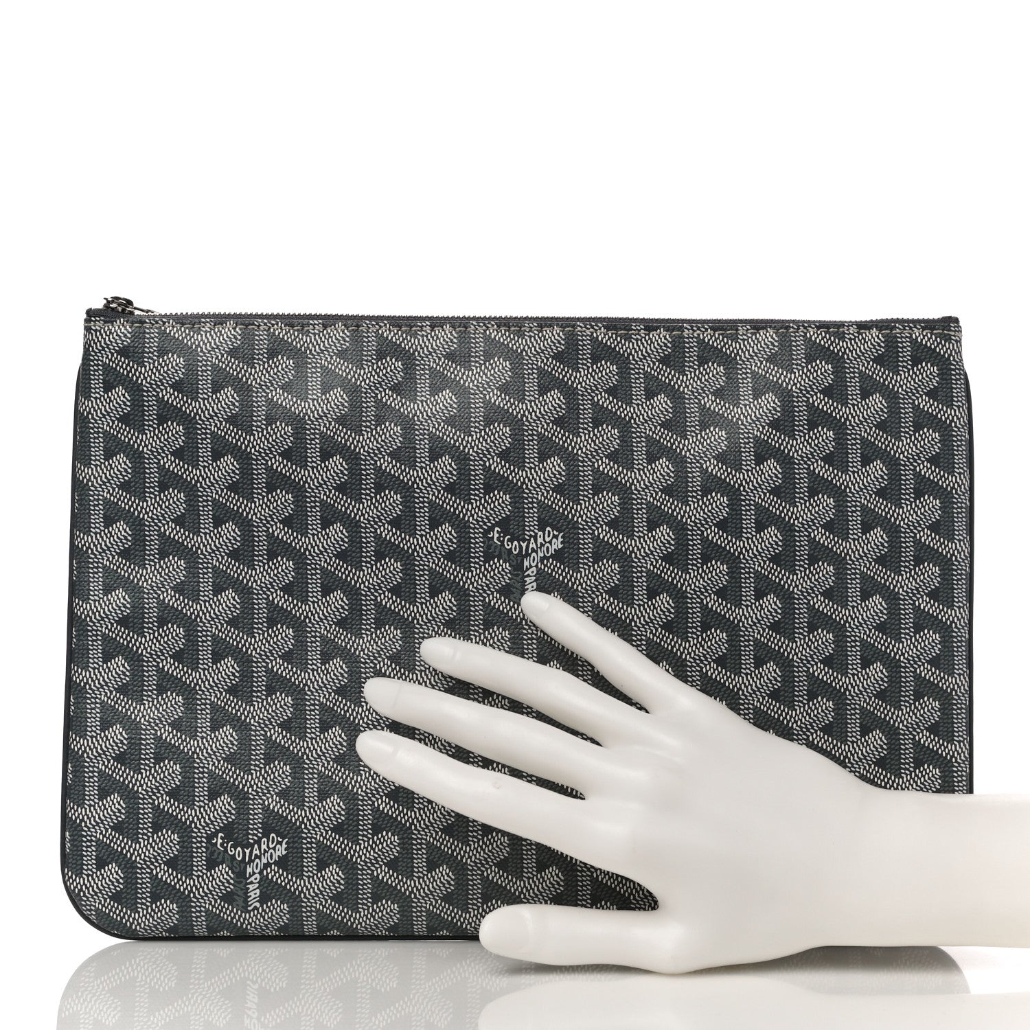 Goyard Goyardine Senat Pochette MM Grey 2 of 10