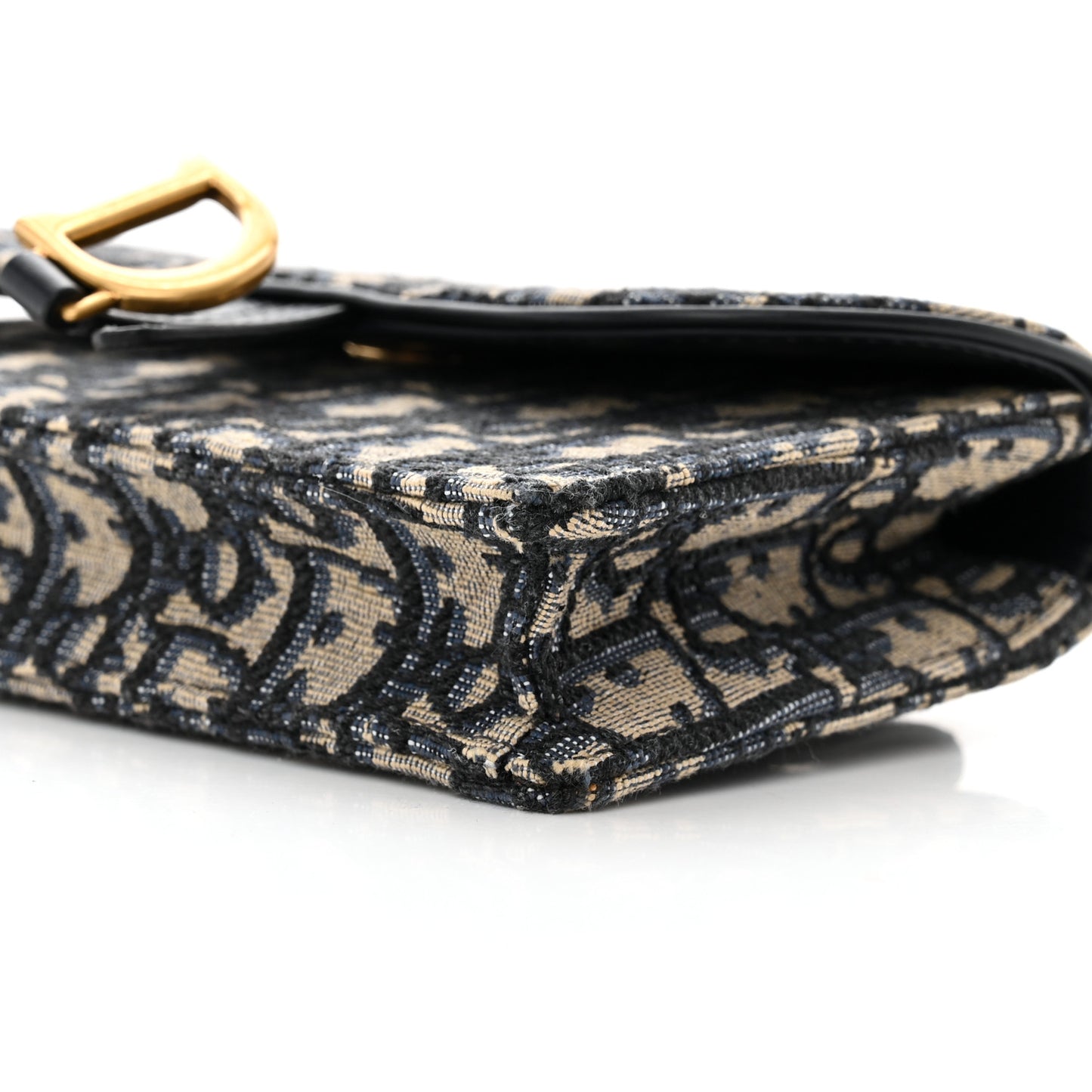 Oblique Saddle Belt Bag Blue