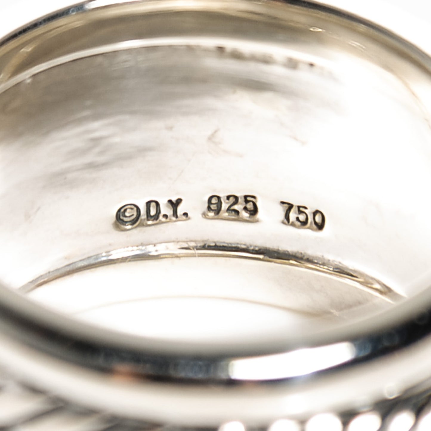Sterling Silver 18K Yellow Gold X Crossover Ring 7.5